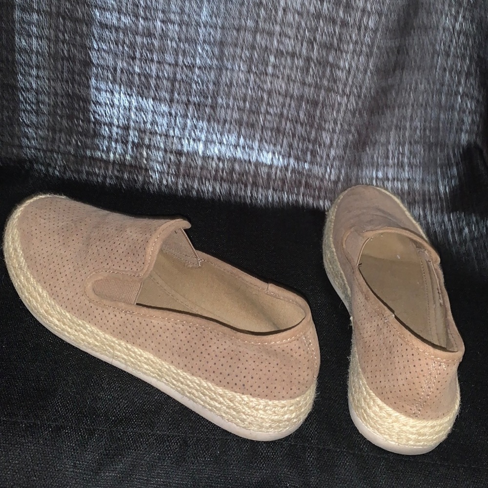 tan flats, Worn once! These are from marshalls. They are just too big for me!